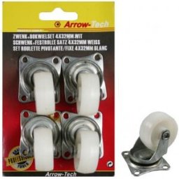 BENSON Pack 4x Rodas 4x 32mm (Branco)