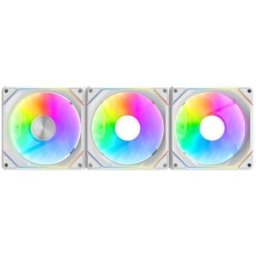 Pack 3x Ventoinhas ARGB 120mm Gauss G24 (Branco) - DARKFLASH
