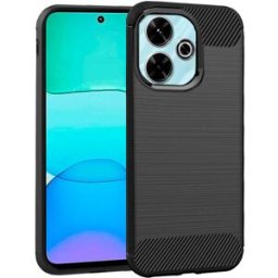 Capa p/ Xiaomi Redmi 13 / Poco M6 Carbono (Preto) - COOL