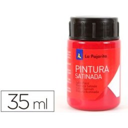 LAPAJARITA Tinta Latex La Pajarita, 35 ml - Vermelho Carmim