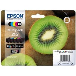 Pack 5x Tinteiros 202 (250 / 300 Páginas) - EPSON