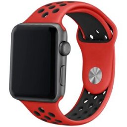 Correia Apple Watch Series 1/2/3/4/5/6/7/SE (42 / 44mm) Sport (Vermelho) - COOL