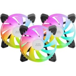 Pack 3x Ventoinhas ARGB 120mm MF-3A (Preto) - MARS-GAMING