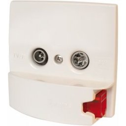 Embelezador Branco Com Tomada RJ45 - TELEVES