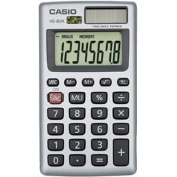 Calculadora de Bolso 8 Digitos (Cinza) - CASIO
