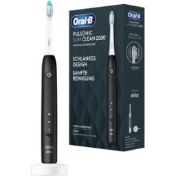 Escova de Dentes Elétrica Braun Pulsonic Slim Clean 2000 (Preto) - ORAL-B