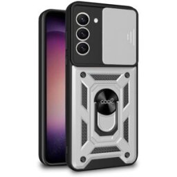 Capa c/ Anel p/ Samsung S916 Galaxy S23 Plus (Prata) - COOL