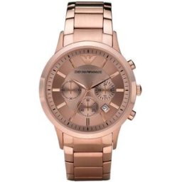 Giorgio Armani Relógio Analógico AR2452 43MM (Rose Gold) - ARMANI