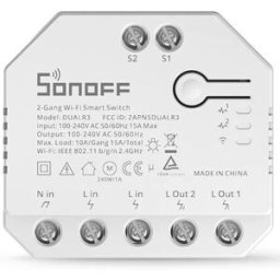 Interruptor Inteligente Wi-Fi de Relé Duplo c/ Medição de Energia - Sonoff DUAL R3