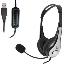 Auscultadores Headset EW3565 USB - EWENT