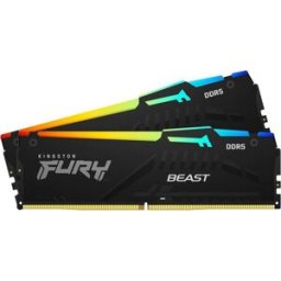 Memória RAM UDIMM Fury Beast RGB 64GB (2x32GB) DDR5-5600MHz (Intel XMP) CL40 2Rx8 - KINGSTON