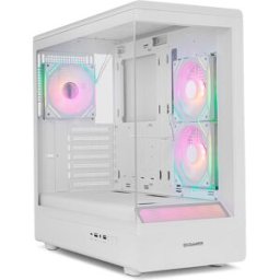 Caixa ATX Hummer Signal ARGB Frameless Tempered Glass (Branco) - NOX