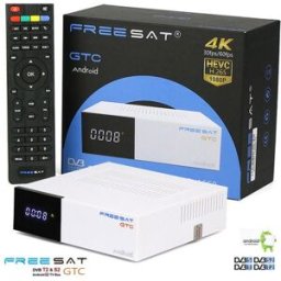 Receptor COMBO 4K (DVB-T2 / S2 / C ISDB-T Android 6.0) 2GB/16GB TV ANDROID - FREESAT