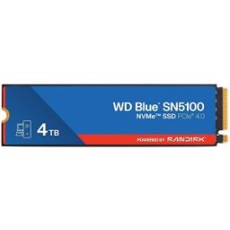 SSD M.2 WD Blue SN5100 4TB PCI Express 4.0 NVMe QLC 3D NAND - WESTERN DIGITAL