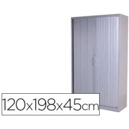 Armario Rocada Metalico 4 Prateleiras Serie Store 120x198x45cm Acabamento AC00 (Cinza)