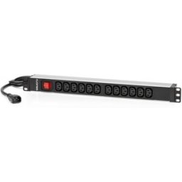 Extensão PDU 12 Tomadas p/ Rack 19" SPS 12F C13/C14 c/ Interruptor (1.5 metros) - SALICRU