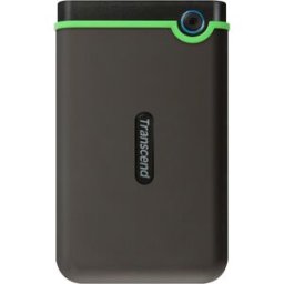 Disco Externo StoreJet 25M3C 2TB USB Type-C (Preto/Verde) - TRANSCEND