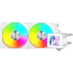 Water Cooler CPU MLVISION240W 120mm ARGB c/ Ecrã (Branco) - MARS-GAMING