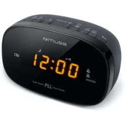 Rádio FM Despertador M-150 CR Dual Alarm (Preto) - MUSE