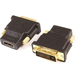Ficha Adaptadora DVI-D Macho - HDMI Femea - EWENT