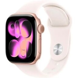 Apple Watch Series 11 GPS 46mm Alumínio Rosa-dourado c/ Bracelete Desportiva Rosa Leve M/L