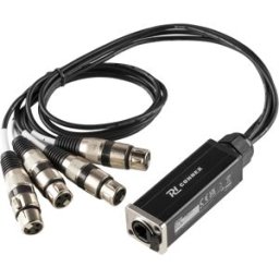 POWER DYNAMICS CONNE Cabo Splitter RJ45 Fêmea -> 4x Fichas XLR 3 Pinos Fêmea (70cm) - PD-CONNEX CX192