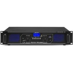 Amplificador PA Digital 2x 500W 19" MP3/USB/SD/BLUETOOTH + EQ (FPL1000) LEDs Azuis - FENTON