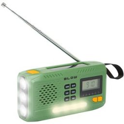 Rádio Portátil AM/FM Analógico Solar c/ PowerBank 4000mAh (RA13) - BLOW