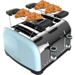 Torradeira Toastin´ time 1700 Double 1700W (Inox/Azul) - CECOTEC
