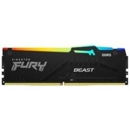 Memória RAM DIMM Fury Beast RGB 16GB (1x16GB) DDR5-6000MHz (AMD Expo/Intel XMP) CL30 - KINGSTON