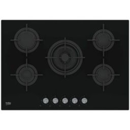 Placa a Gás HILW75222SL 5 Zonas (Preto) - BEKO