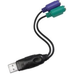 Cabo Adaptador USB A Macho -> 2x PS/2 - Nanocable