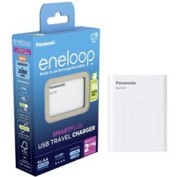Carregador PowerBank USB BQ-CC87 + 4 Pilhas Recarregáveis AA 2000mAh Eneloop - PANASONIC