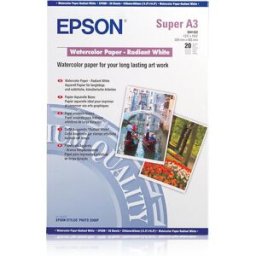 Papel p/ Impressão Aguarela A3 (20 Folhas) - EPSON