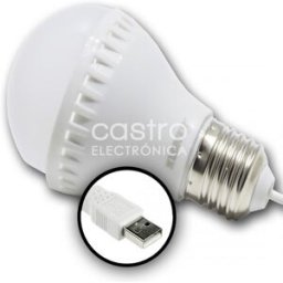 Lampada LED USB 5W Branco 3000K 460Lm - ESPERANZA