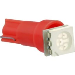 M-TECH Blister 2x Lampadas 1 LED SMD 12V T05 - Vermelho