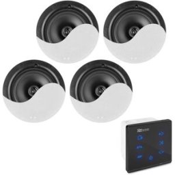 Sistema de Som Amplificado Bluetooth/USB/SD c/ 4 Colunas 6,5" (POWERLINE A100BSET) - Power Dynamics