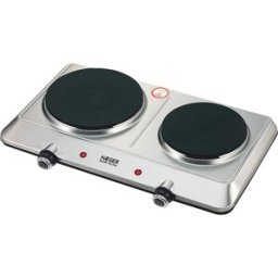Placa Eléctrica 2 Discos 2250W (Inox) - HAEGER