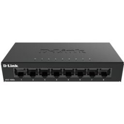 Switch de Rede Não-Gerido 8 Portas Gigabit (Preto) - D-LINK