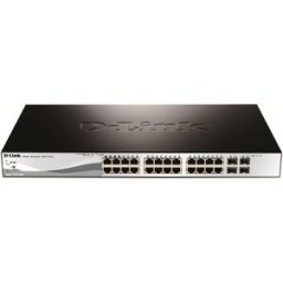 Switch de Rede 28 Portas Gerido 1U L2 Gigabit Ethernet 1000Mbit/s PoE (Preto) - D-LINK