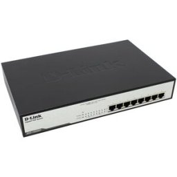 Switch de Rede Não-Gerido 1U L2 Gigabit Ethernet 1000 Mbit/s PoE Preto (8 portas) - D-LINK
