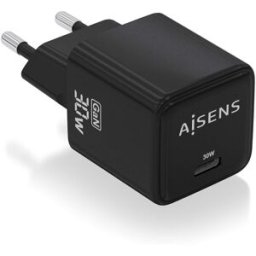 Carregador USB-C GaN 30W (Preto) - AISENS