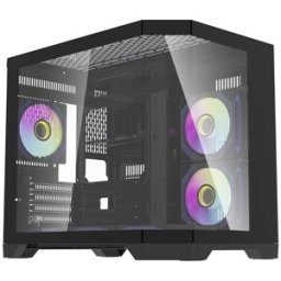 Caixa Micro-ATX + 6 Ventoinhas aRGB FT418 (Preto) - DARKFLASH
