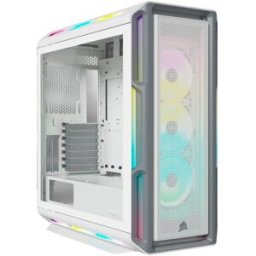 Caixa ATX iCUE 5000T RGB Tempered Glass (Branco) - CORSAIR