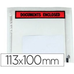 Envelope Auto Adesivo Q-Connect Porta Documentos Multilingue 125X110 mm Sem Janela Embalagem de 100