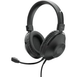 Auscultadores Headset HS-250 Over-Ear USB (Preto) - TRUST