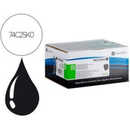 Toner Laser 74C2Sk0 / Cx725De / Cs720De / Cs725De (Preto) - LEXMARK