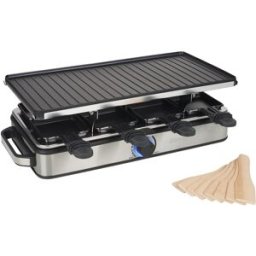 Grelhador Raclette 8 Grill Deluxe 1400W (Preto/Inox) - PRINCESS