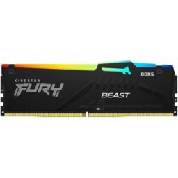 Memória RAM DIMM Fury Beast RGB 8GB (1x8GB) DDR5-6000MHz (AMD Expo/Intel XMP) CL30 1Rx16 - KINGSTON