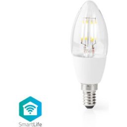 Lâmpada LED Inteligente Filamento E14 Wi-Fi 5W 400Lm 2700K - NEDIS